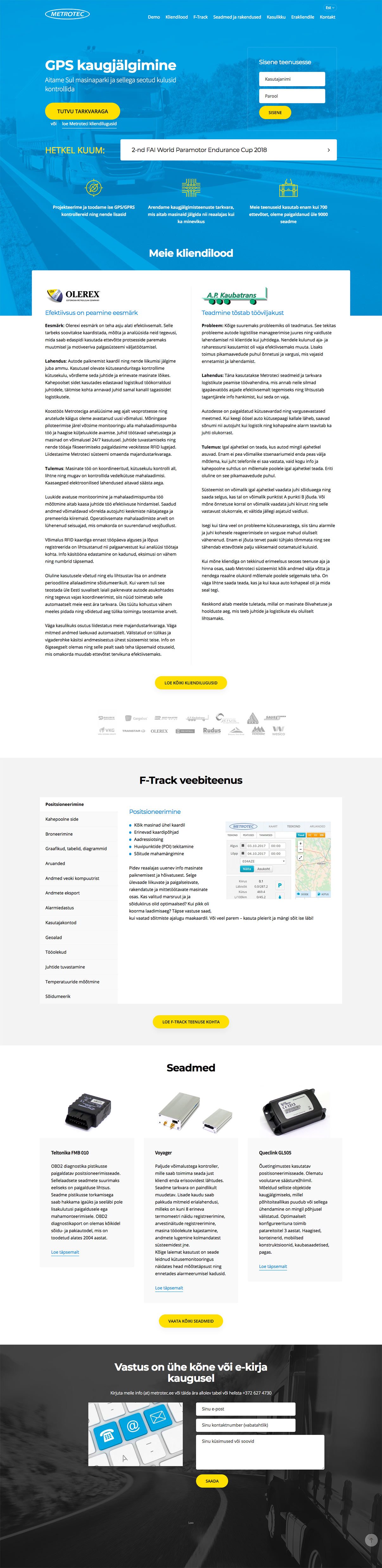 Metrotec webpage Internetiturundus, timo@lavii.ee, +372 5903 1467